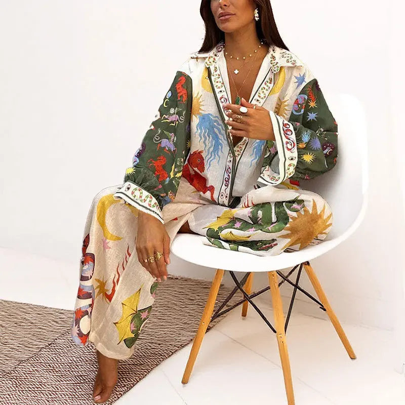 Women's Floral Suit Set