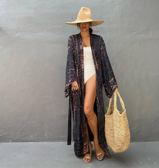 Boho Stripe Cover Up Dress