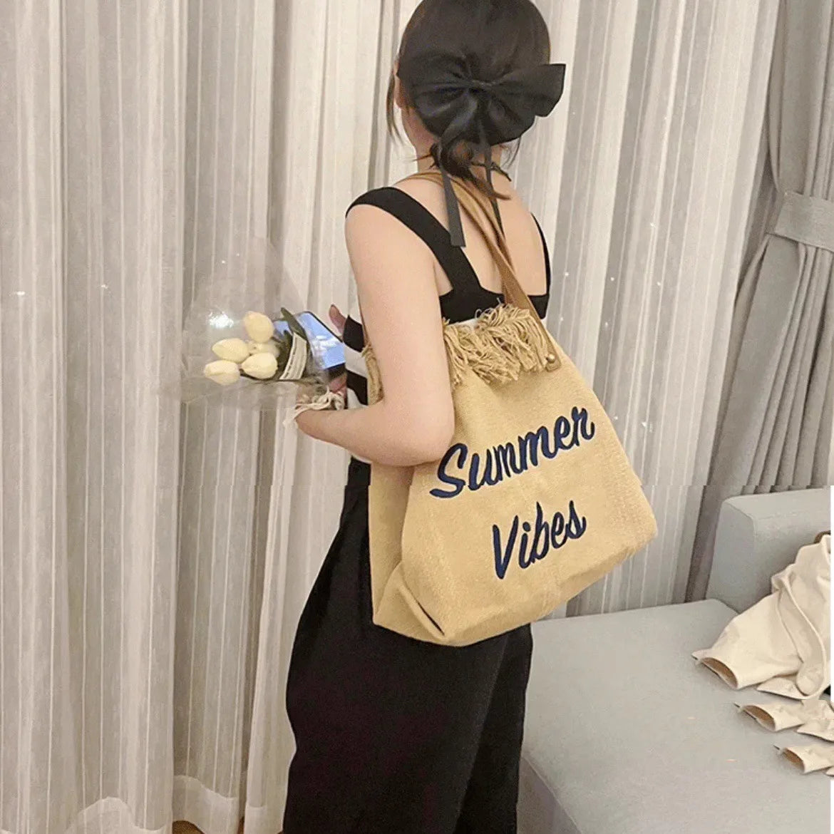 Fashion Beach Tote Bag