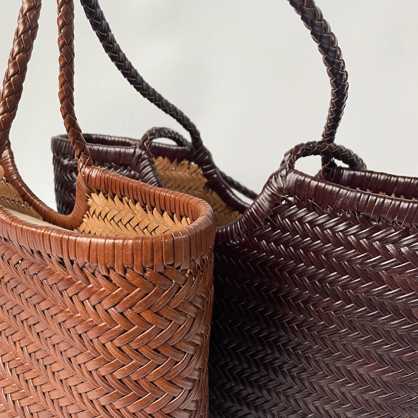 Vintage Leather Tote Bag