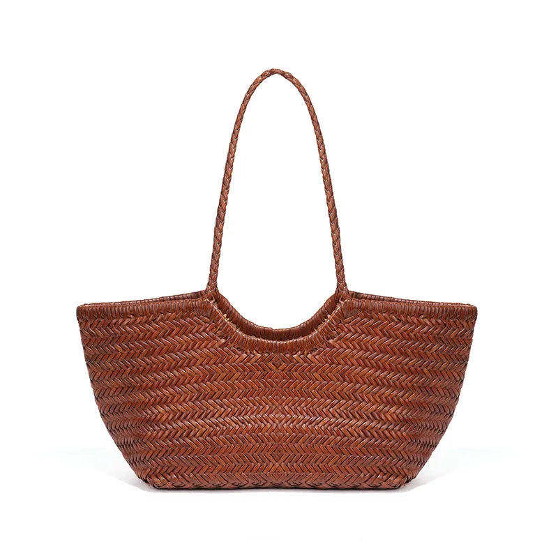 Vintage Leather Tote Bag