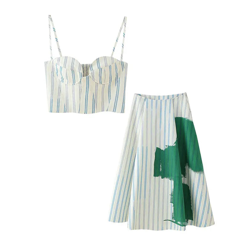 Summer Corset Skirt Set