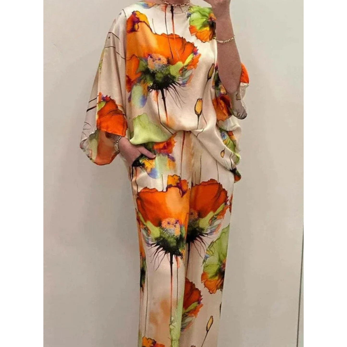 Summer Floral Pant Set