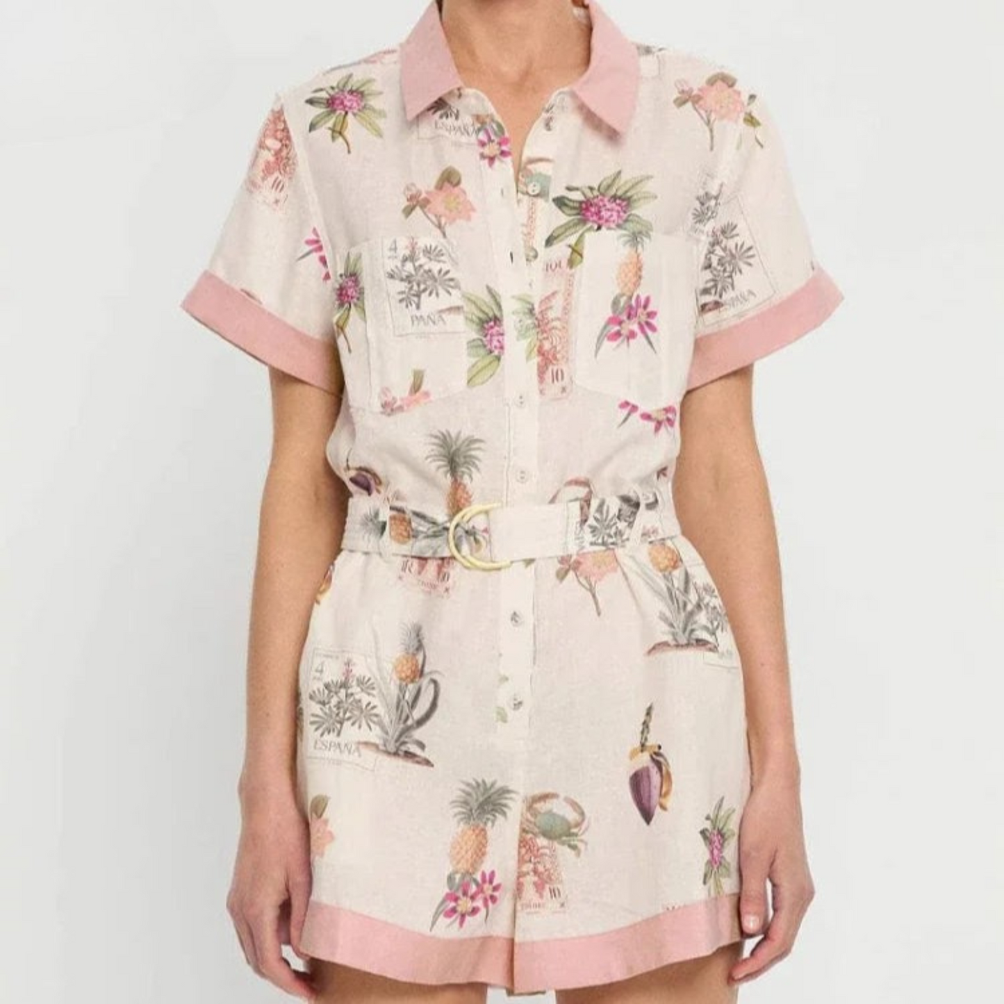 Casual Belted Summer Romper