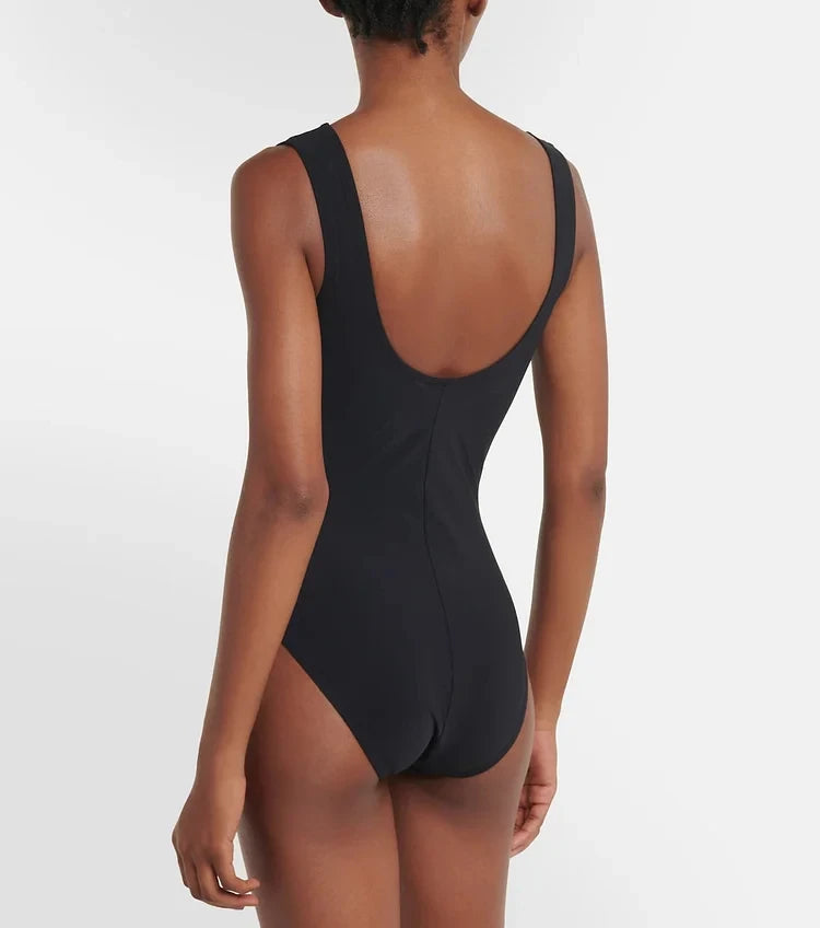 Sexy Deep V-Neck Cutout Swimsuit