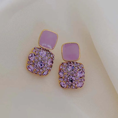 Lovely Purple Drop Jewelry