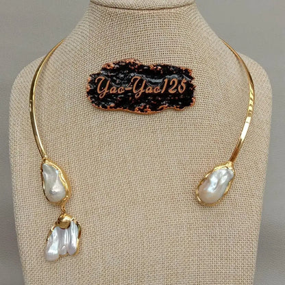 Natural Pearl Choker Necklace