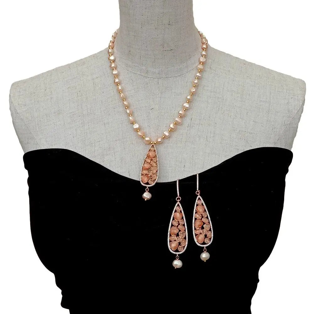 Cultured Pearl Pendant Set