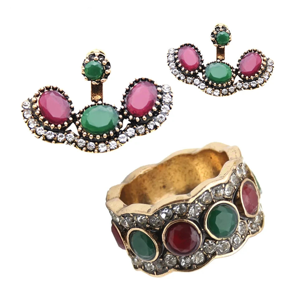 Ethnic Bridal Ring Earrings