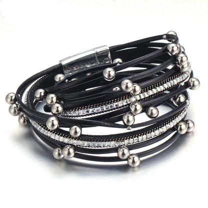 Vintage Multi-Layer Leather Bracelet