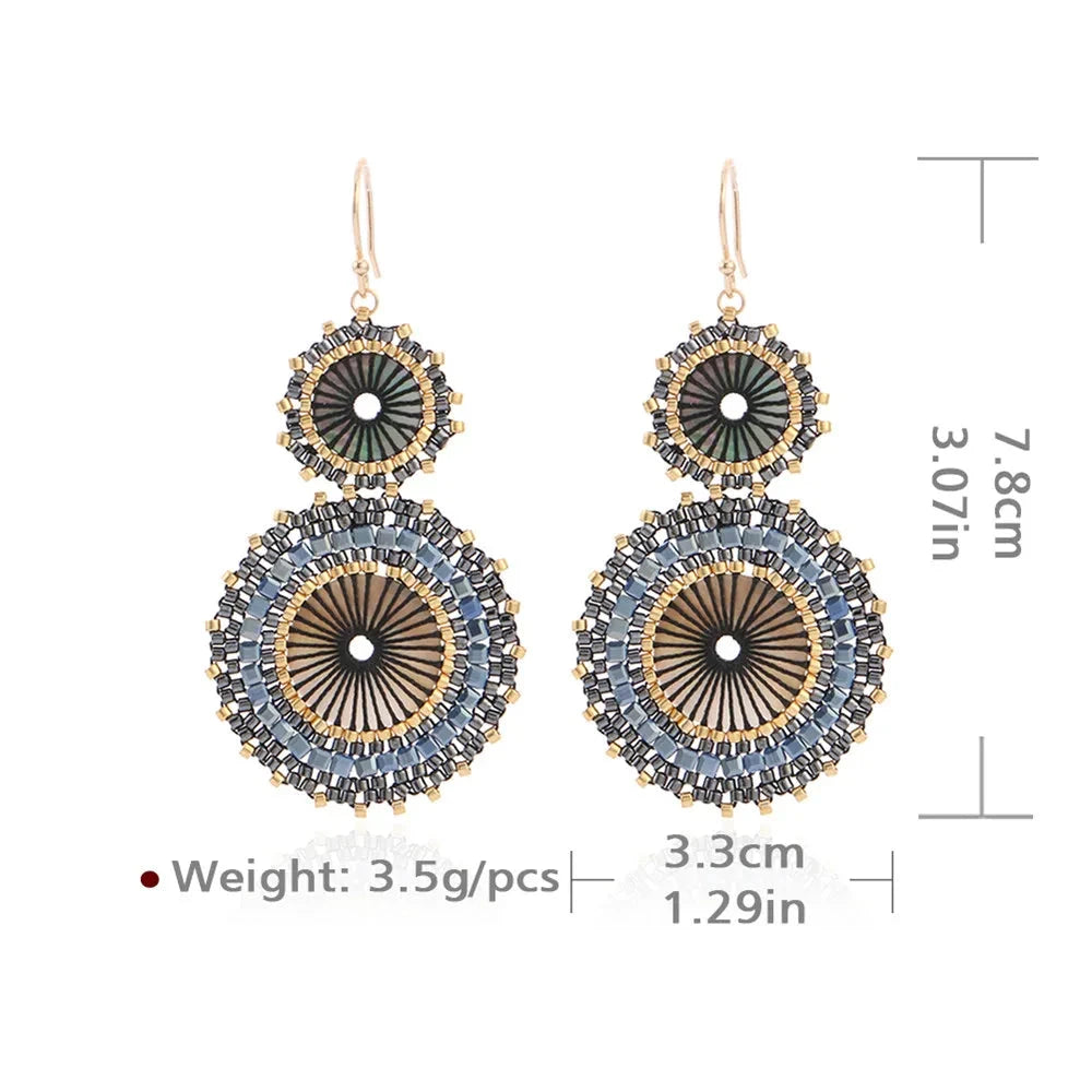 Elegant Crochet Bead Earrings