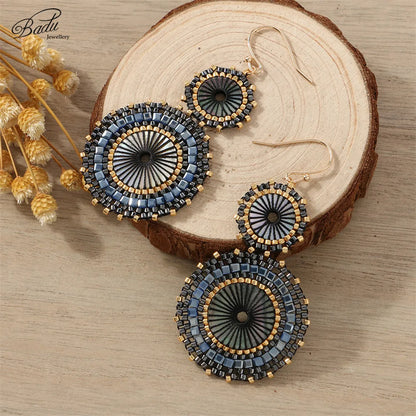 Elegant Crochet Bead Earrings