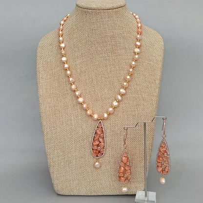 Cultured Pearl Pendant Set