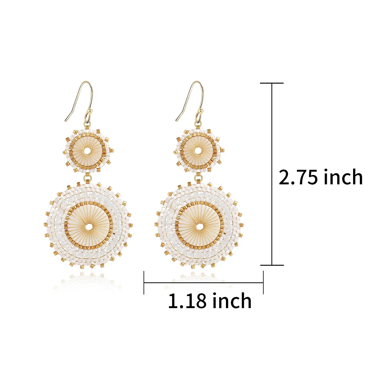 Elegant Crochet Bead Earrings