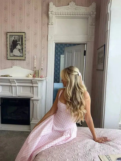 Plaid Sling Dress