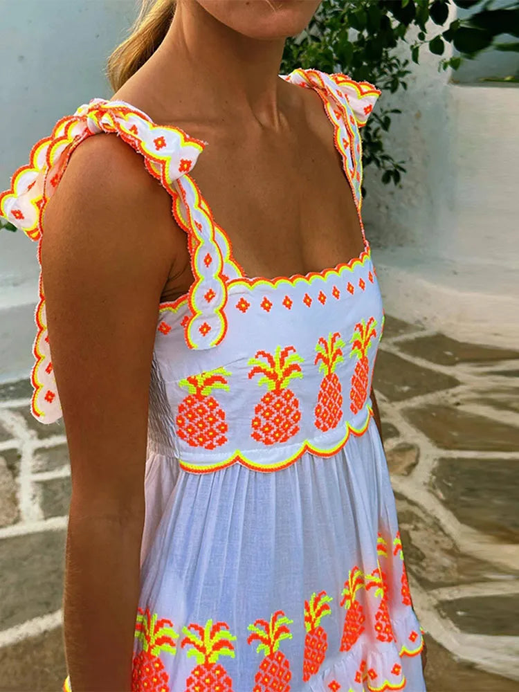 Halter Lace Up Dress