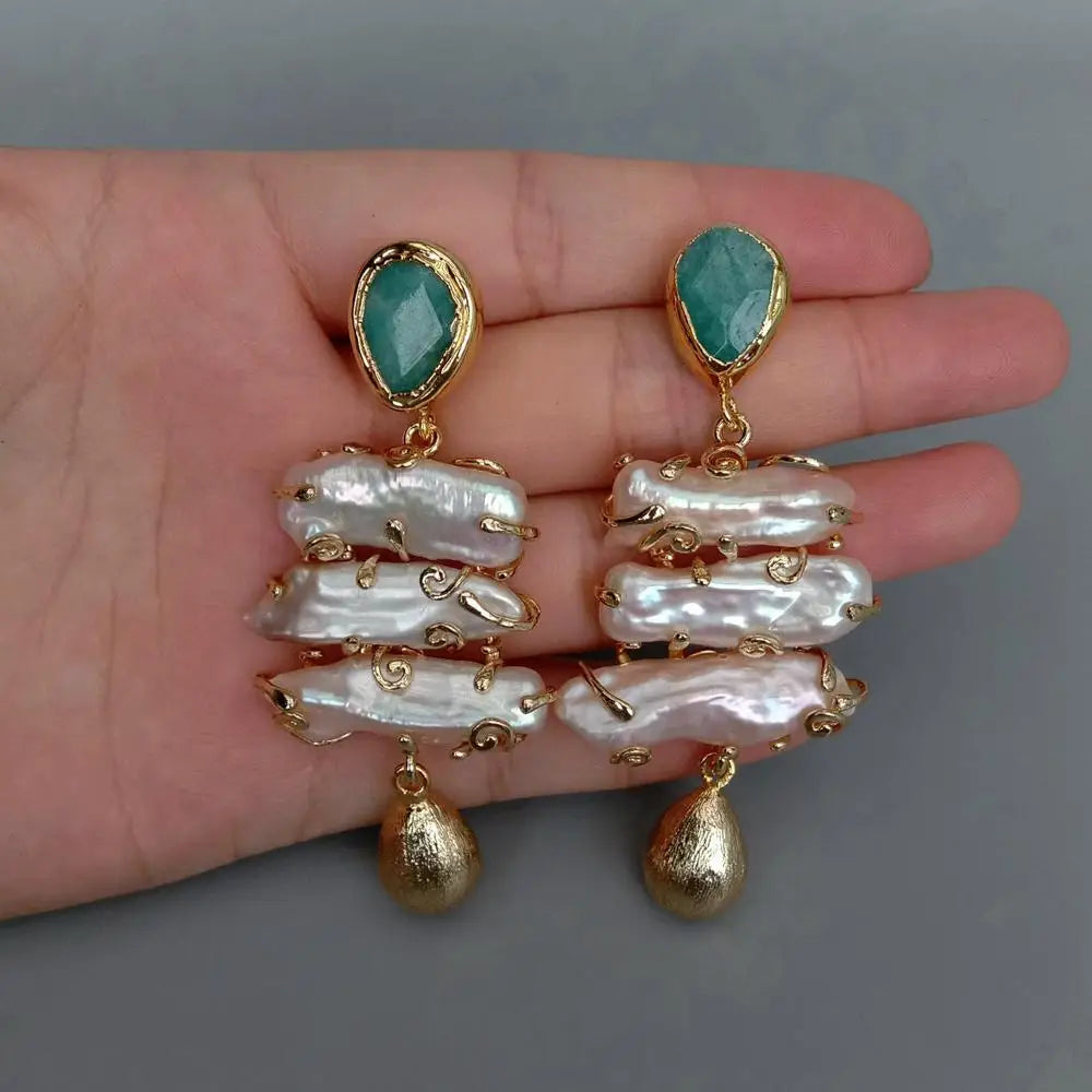 Trendy Freshwater Pearl Earrings