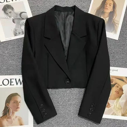 Trendy Cropped Blazer
