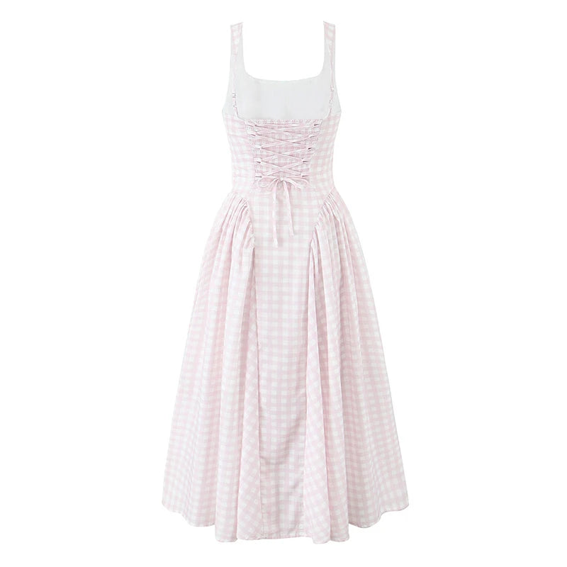 Plaid Sling Dress