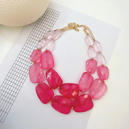 Colorful Multi-Layer Choker Necklace