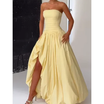Elegant Strapless Party Dress