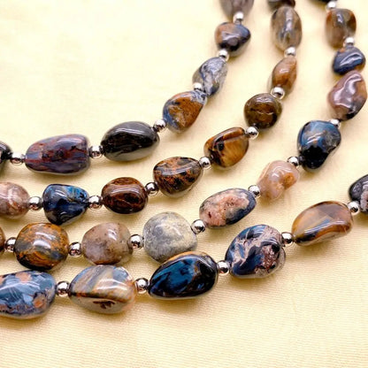 Natural Pietersite Gem Necklace