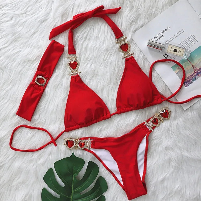 Sexy Rhinestones Bikini