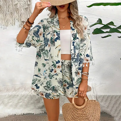 Floral Beach Two-Piece Set