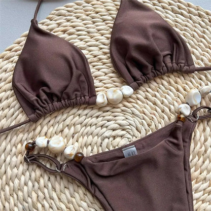 Sexy Green Halter Bikini
