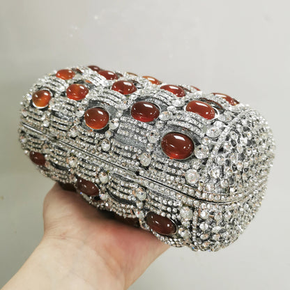 Golden Crystal Women Evening Bag