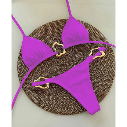 Sexy Lace-Up Bikini