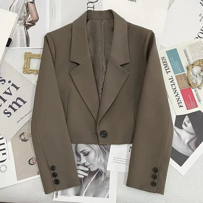 Trendy Cropped Blazer