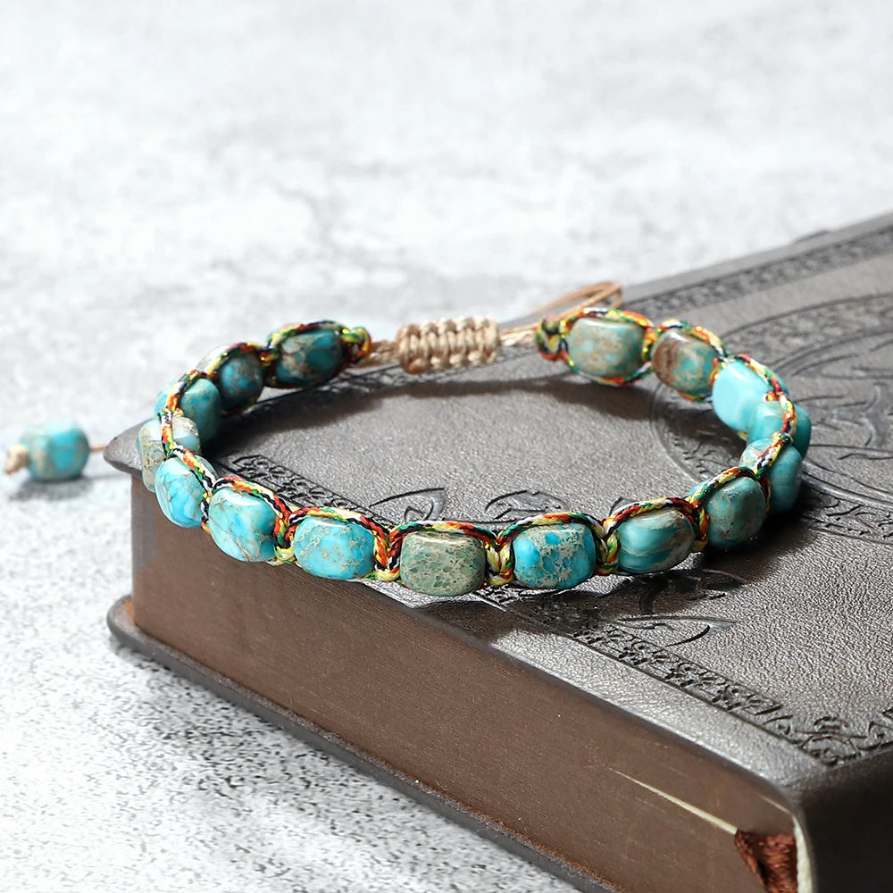 Handmade Braided Beaded Bangle