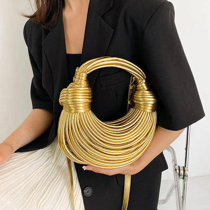 Luxury Gold Handwoven Bag