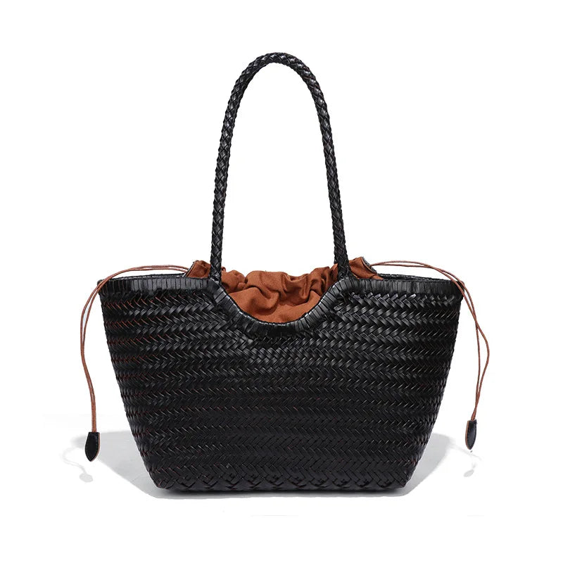 Vintage Leather Tote Bag