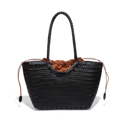 Vintage Leather Tote Bag
