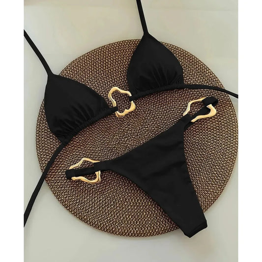 Sexy Lace-Up Bikini
