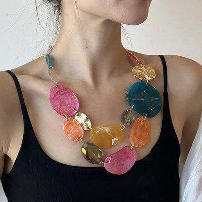 Luxury Colorful Bib Necklace