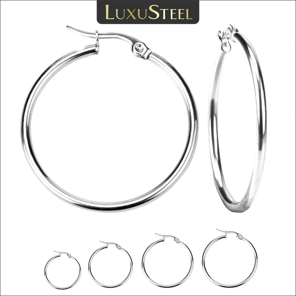 Unisex Stainless Steel Earrings