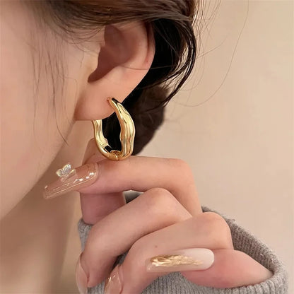 Chic Smooth Metal Hoops