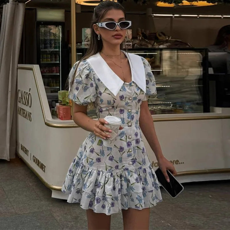 Tornova Puff Sleeve Dress