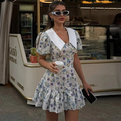 Tornova Puff Sleeve Dress