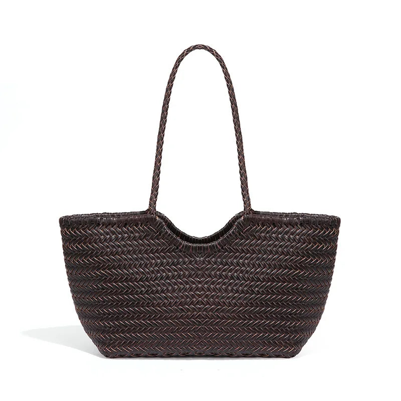 Vintage Leather Tote Bag