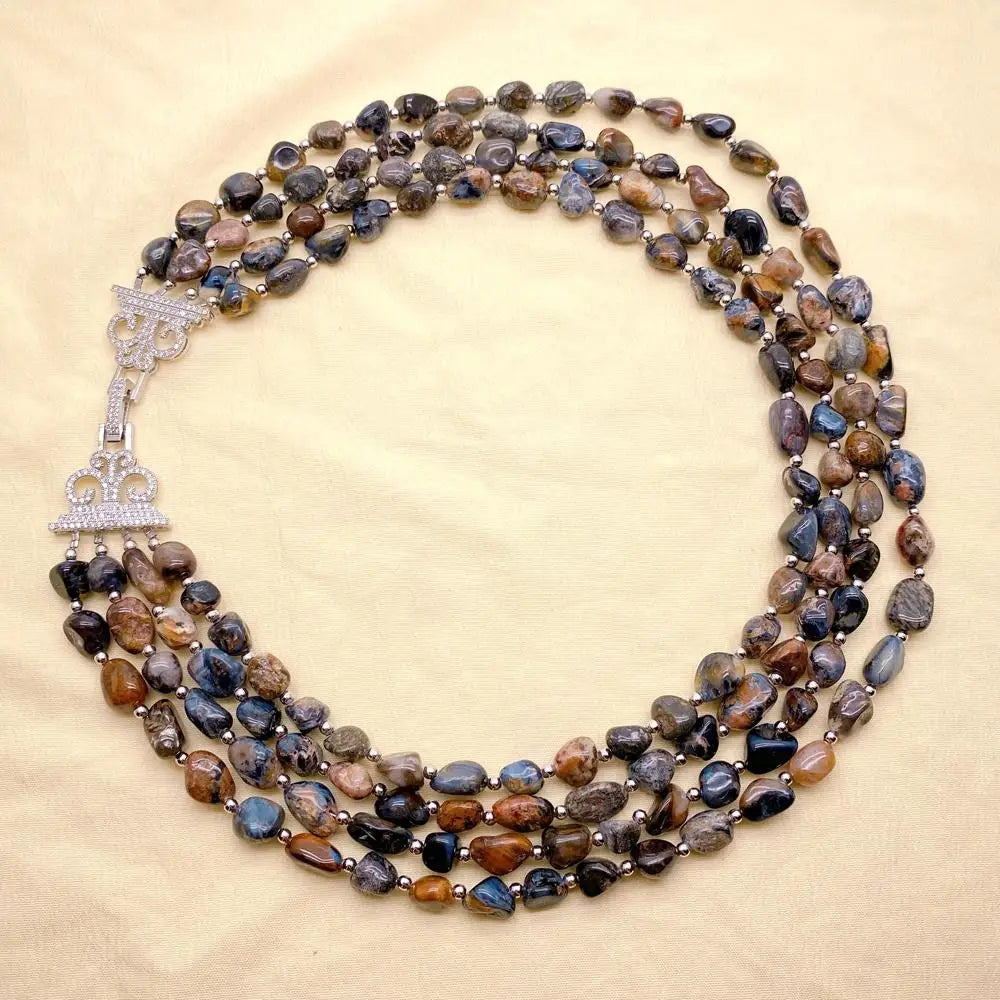 Natural Pietersite Gem Necklace