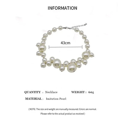 Bridal Big Pearl Necklace