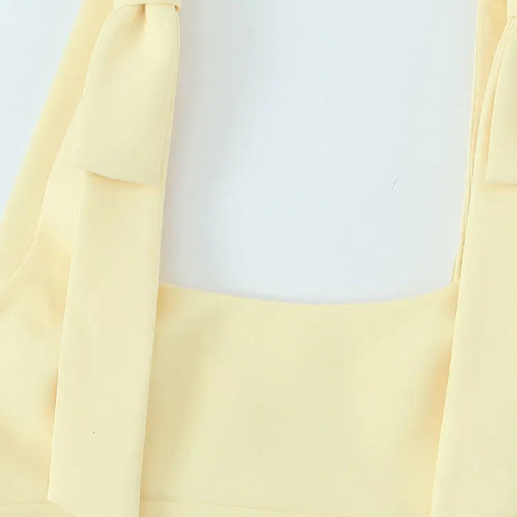 Sleeveless  Bow Tops