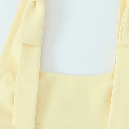 Sleeveless  Bow Tops