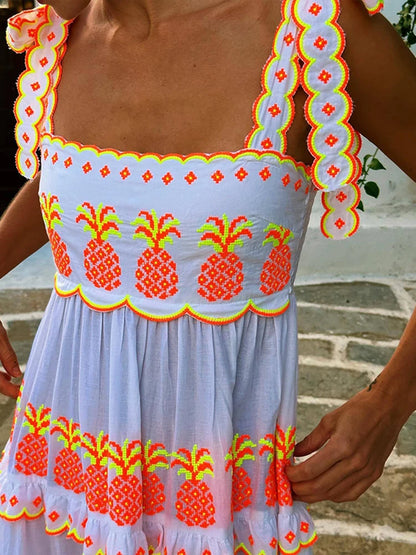 Halter Lace Up Dress
