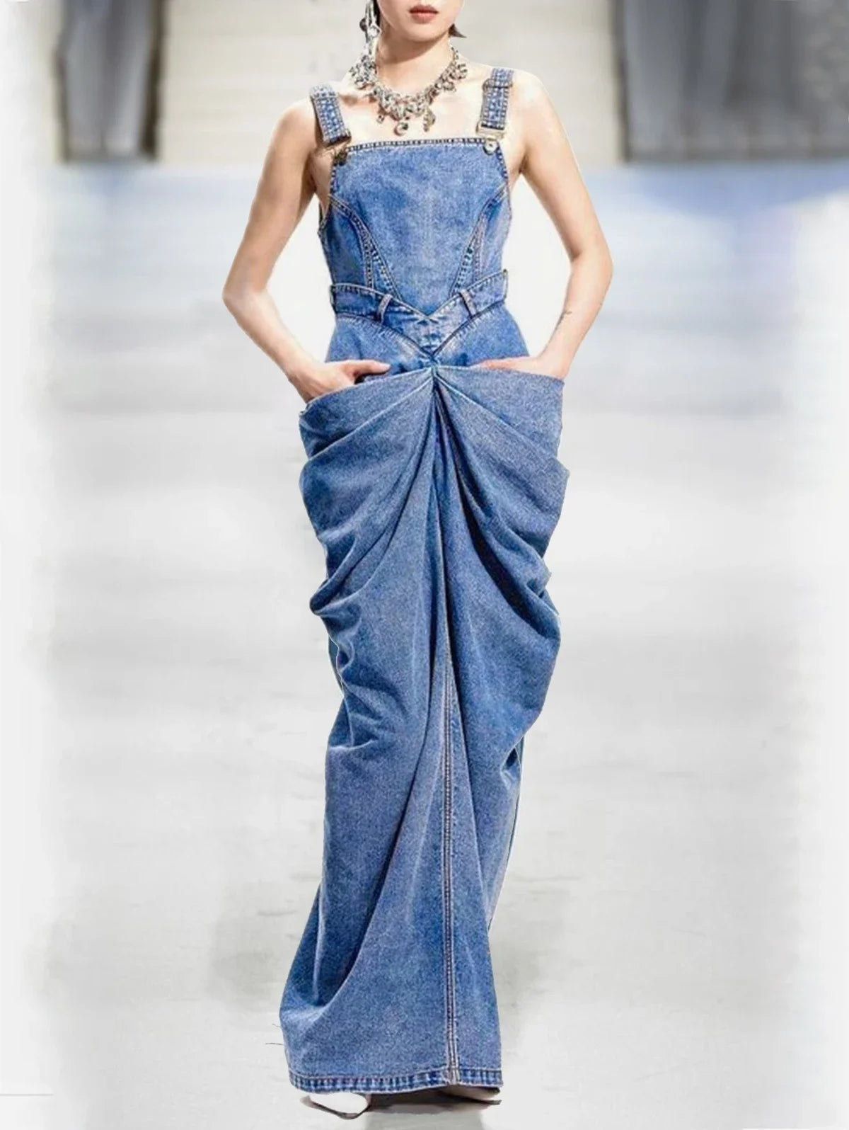 Denim Maxi Dress