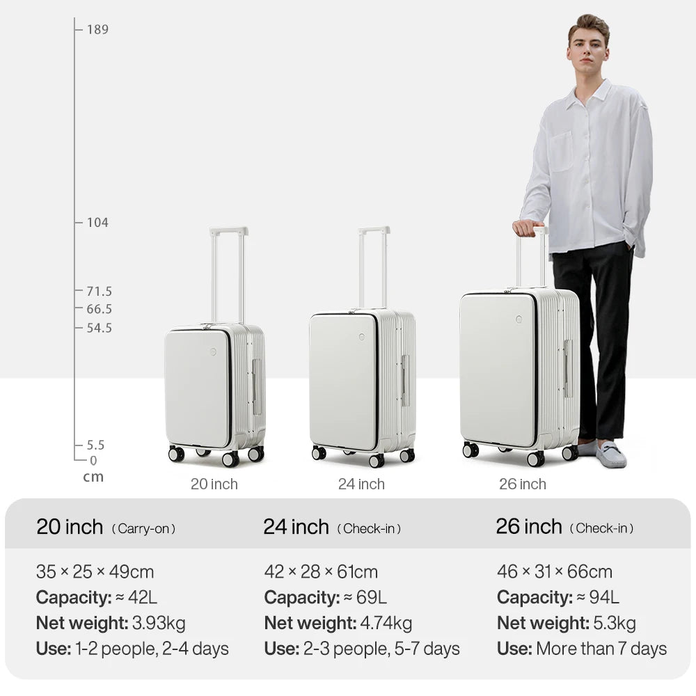 Mixi - Aluminum Frame Suitcase